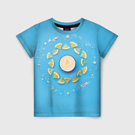 Детская футболка 3D с принтом Лимончик в Курске, 100% гипоаллергенный полиэфир | прямой крой, круглый вырез горловины, длина до линии бедер, чуть спущенное плечо, ткань немного тянется | Тематика изображения на принте: energy diet | nl | нл