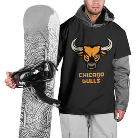 Накидка на куртку 3D с принтом Chicago bulls в Курске, 100% полиэстер |  | chicago bulls | баскетбол