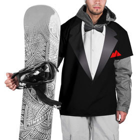 Накидка на куртку 3D с принтом Смокинг в Курске, 100% полиэстер |  | жених | муж | свадьба | смокинг | смокинг для жениха