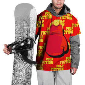 Накидка на куртку 3D с принтом Криминальное чтиво в Курске, 100% полиэстер |  | Тематика изображения на принте: pulp fiction | бокс | золотые часы | перчатка