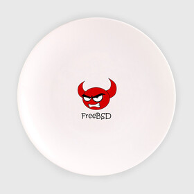 Тарелка 3D с принтом FreeBSD демон в Курске, фарфор | диаметр - 210 мм
диаметр для нанесения принта - 120 мм | Тематика изображения на принте: bsd | demon | freebsd | os | unix | демон | злой | ос | чёртик