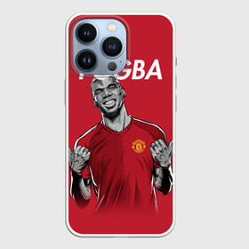 Чехол для iPhone 13 Pro с принтом Pogba Manchester United в Курске,  |  | Тематика изображения на принте: mu | paul | pogba | манчестер юнайтед | мю | погба | форма