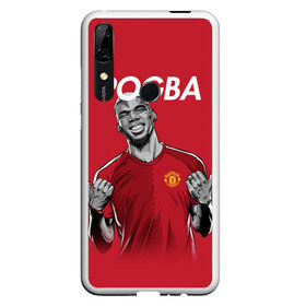 Чехол для Honor P Smart Z с принтом Pogba Manchester United в Курске, Силикон | Область печати: задняя сторона чехла, без боковых панелей | Тематика изображения на принте: mu | paul | pogba | манчестер юнайтед | мю | погба | форма