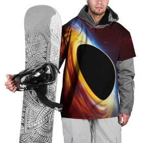 Накидка на куртку 3D с принтом Black planet в Курске, 100% полиэстер |  | black hole | planet | space | астрономия | вселенная | звёзды | космос | млечный путь | планета | чёрная дыра