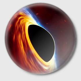 Значок с принтом Black planet в Курске,  металл | круглая форма, металлическая застежка в виде булавки | black hole | planet | space | астрономия | вселенная | звёзды | космос | млечный путь | планета | чёрная дыра