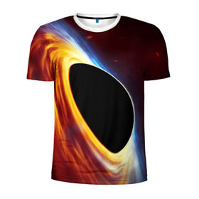 Мужская футболка 3D спортивная с принтом Black planet в Курске, 100% полиэстер с улучшенными характеристиками | приталенный силуэт, круглая горловина, широкие плечи, сужается к линии бедра | black hole | planet | space | астрономия | вселенная | звёзды | космос | млечный путь | планета | чёрная дыра