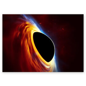 Поздравительная открытка с принтом Black planet в Курске, 100% бумага | плотность бумаги 280 г/м2, матовая, на обратной стороне линовка и место для марки
 | black hole | planet | space | астрономия | вселенная | звёзды | космос | млечный путь | планета | чёрная дыра