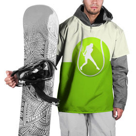Накидка на куртку 3D с принтом Теннис в Курске, 100% полиэстер |  | sport | логотип | мяч | спорт | теннис