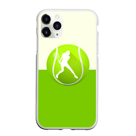 Чехол для iPhone 11 Pro матовый с принтом Теннис в Курске, Силикон |  | sport | логотип | мяч | спорт | теннис