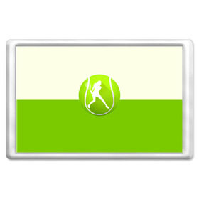 Магнит 45*70 с принтом Теннис в Курске, Пластик | Размер: 78*52 мм; Размер печати: 70*45 | Тематика изображения на принте: sport | логотип | мяч | спорт | теннис