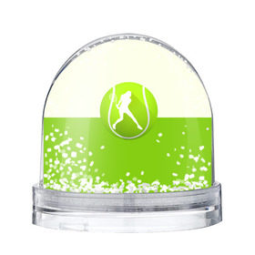 Снежный шар с принтом Теннис в Курске, Пластик | Изображение внутри шара печатается на глянцевой фотобумаге с двух сторон | sport | логотип | мяч | спорт | теннис