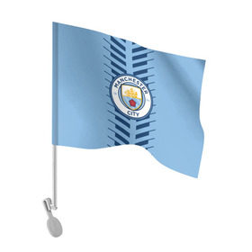 Флаг для автомобиля с принтом Manchester city в Курске, 100% полиэстер | Размер: 30*21 см | fc | manchester city | манчестер сити | спорт | спортивные | футбол | футбольный