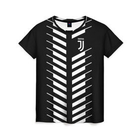 Женская футболка 3D с принтом Juventus 2018 Creative #2 в Курске, 100% полиэфир ( синтетическое хлопкоподобное полотно) | прямой крой, круглый вырез горловины, длина до линии бедер | juventus | футбол | футбольный клуб | ювентус