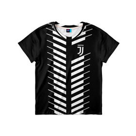 Детская футболка 3D с принтом Juventus 2018 Creative #2 в Курске, 100% гипоаллергенный полиэфир | прямой крой, круглый вырез горловины, длина до линии бедер, чуть спущенное плечо, ткань немного тянется | Тематика изображения на принте: juventus | футбол | футбольный клуб | ювентус