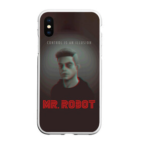 Чехол для iPhone XS Max матовый с принтом Mr Robot в Курске, Силикон | Область печати: задняя сторона чехла, без боковых панелей | mister robot | mr robot | rami malek | мистер робот | рами малек