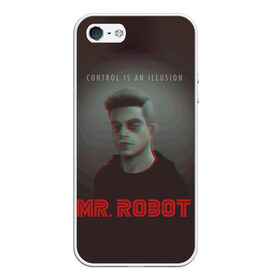 Чехол для iPhone 5/5S матовый с принтом Mr Robot в Курске, Силикон | Область печати: задняя сторона чехла, без боковых панелей | mister robot | mr robot | rami malek | мистер робот | рами малек