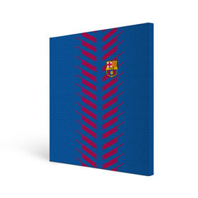Холст квадратный с принтом FC Barcelona 2018 Creative в Курске, 100% ПВХ |  | fc | fc barcelona | fcb | барселона | мяч | спорт | футбол | футбольный клуб