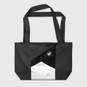 Пляжная сумка 3D с принтом BMW 2018 SportWear #3 в Курске, 100% полиэстер | застегивается на металлическую кнопку; внутренний карман застегивается на молнию. Стенки укреплены специальным мягким материалом, чтобы защитить содержимое от несильных ударов
 | bmw | автомобильные | бмв | машины