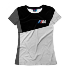Женская футболка 3D с принтом BMW 2018 SportWear #5 в Курске, 100% полиэфир ( синтетическое хлопкоподобное полотно) | прямой крой, круглый вырез горловины, длина до линии бедер | bmw | автомобиль | автомобильные | бмв | машины