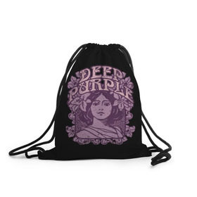 Рюкзак-мешок 3D с принтом Deep Purple в Курске, 100% полиэстер | плотность ткани — 200 г/м2, размер — 35 х 45 см; лямки — толстые шнурки, застежка на шнуровке, без карманов и подкладки | album | british | deep purple | england | heavy metal | rock group | альбом | англия | британская | рок группа | хеви металл