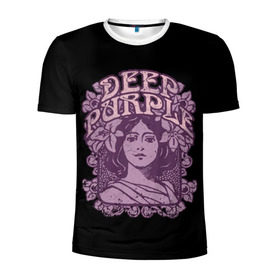 Мужская футболка 3D спортивная с принтом Deep Purple в Курске, 100% полиэстер с улучшенными характеристиками | приталенный силуэт, круглая горловина, широкие плечи, сужается к линии бедра | album | british | deep purple | england | heavy metal | rock group | альбом | англия | британская | рок группа | хеви металл