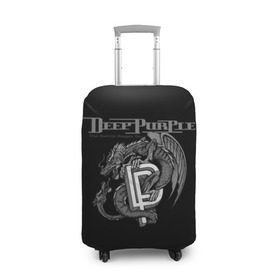 Чехол для чемодана 3D с принтом Deep Purple в Курске, 86% полиэфир, 14% спандекс | двустороннее нанесение принта, прорези для ручек и колес | Тематика изображения на принте: album | british | deep purple | england | heavy metal | rock group | альбом | англия | британская | рок группа | хеви металл