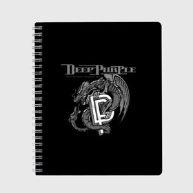 Тетрадь с принтом Deep Purple в Курске, 100% бумага | 48 листов, плотность листов — 60 г/м2, плотность картонной обложки — 250 г/м2. Листы скреплены сбоку удобной пружинной спиралью. Уголки страниц и обложки скругленные. Цвет линий — светло-серый
 | album | british | deep purple | england | heavy metal | rock group | альбом | англия | британская | рок группа | хеви металл