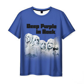 Мужская футболка 3D с принтом Deep Purple в Курске, 100% полиэфир | прямой крой, круглый вырез горловины, длина до линии бедер | album | british | deep purple | england | heavy metal | rock group | альбом | англия | британская | рок группа | хеви металл