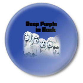 Значок с принтом Deep Purple в Курске,  металл | круглая форма, металлическая застежка в виде булавки | Тематика изображения на принте: album | british | deep purple | england | heavy metal | rock group | альбом | англия | британская | рок группа | хеви металл