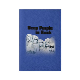 Обложка для паспорта матовая кожа с принтом Deep Purple в Курске, натуральная матовая кожа | размер 19,3 х 13,7 см; прозрачные пластиковые крепления | album | british | deep purple | england | heavy metal | rock group | альбом | англия | британская | рок группа | хеви металл