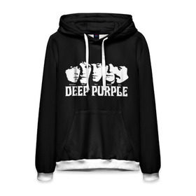 Мужская толстовка 3D с принтом Deep Purple в Курске, 100% полиэстер | двухслойный капюшон со шнурком для регулировки, мягкие манжеты на рукавах и по низу толстовки, спереди карман-кенгуру с мягким внутренним слоем. | album | british | deep purple | england | heavy metal | rock group | альбом | англия | британская | рок группа | хеви металл
