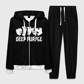 Мужской костюм 3D с принтом Deep Purple в Курске, 100% полиэстер | Манжеты и пояс оформлены тканевой резинкой, двухслойный капюшон со шнурком для регулировки, карманы спереди | Тематика изображения на принте: album | british | deep purple | england | heavy metal | rock group | альбом | англия | британская | рок группа | хеви металл