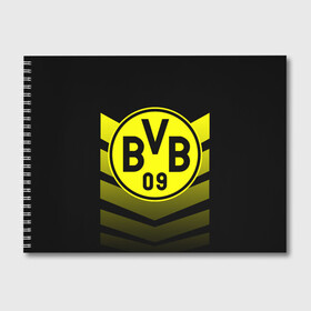 Альбом для рисования с принтом FC Borussia 2018 Original #15 в Курске, 100% бумага
 | матовая бумага, плотность 200 мг. | боруссия | дортмунд