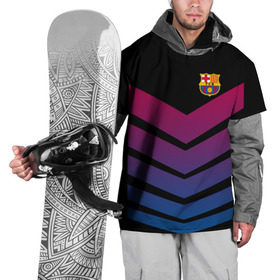 Накидка на куртку 3D с принтом FC Barcelona 2018 Arrow в Курске, 100% полиэстер |  | fc | fc barcelona | fcb | барселона | спорт | спортивные | футбол | футбольный клуб