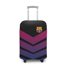 Чехол для чемодана 3D с принтом FC Barcelona 2018 Arrow в Курске, 86% полиэфир, 14% спандекс | двустороннее нанесение принта, прорези для ручек и колес | fc | fc barcelona | fcb | барселона | спорт | спортивные | футбол | футбольный клуб