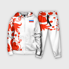 Детский костюм 3D с принтом Russia   White Collection 2018 в Курске,  |  | 0x000000123 | black collection | russia | россия