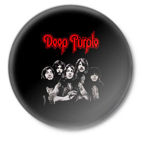 Значок с принтом Deep Purple в Курске,  металл | круглая форма, металлическая застежка в виде булавки | Тематика изображения на принте: album | british | deep purple | england | heavy metal | rock group | альбом | англия | британская | рок группа | хеви металл