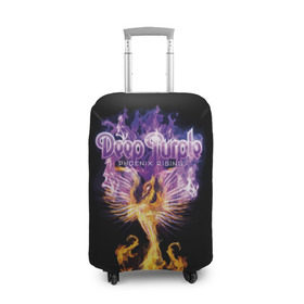Чехол для чемодана 3D с принтом Deep Purple в Курске, 86% полиэфир, 14% спандекс | двустороннее нанесение принта, прорези для ручек и колес | Тематика изображения на принте: album | british | deep purple | england | heavy metal | rock group | альбом | англия | британская | рок группа | хеви металл