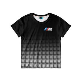 Детская футболка 3D с принтом BMW 2018 Black and White III в Курске, 100% гипоаллергенный полиэфир | прямой крой, круглый вырез горловины, длина до линии бедер, чуть спущенное плечо, ткань немного тянется | bmw | автомобильные | бмв