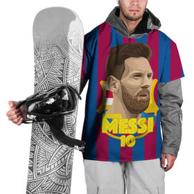 Накидка на куртку 3D с принтом Lionel Messi Barcelona в Курске, 100% полиэстер |  | barca | barcelona | barsa | barselona | kit | leo | mesi | messi | барса | барселона | лео | лионель | меси | месси