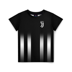 Детская футболка 3D с принтом Juventus 2018 Line в Курске, 100% гипоаллергенный полиэфир | прямой крой, круглый вырез горловины, длина до линии бедер, чуть спущенное плечо, ткань немного тянется | Тематика изображения на принте: fc | juventus | спорт | фк | футбол | ювентус