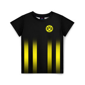 Детская футболка 3D с принтом FC Borussia 2018 Line в Курске, 100% гипоаллергенный полиэфир | прямой крой, круглый вырез горловины, длина до линии бедер, чуть спущенное плечо, ткань немного тянется | боруссия | дортмунд