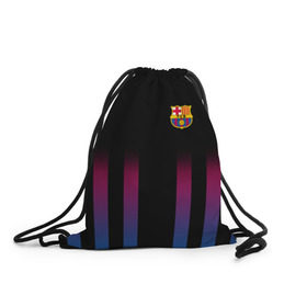 Рюкзак-мешок 3D с принтом FC Barcelona Color Line в Курске, 100% полиэстер | плотность ткани — 200 г/м2, размер — 35 х 45 см; лямки — толстые шнурки, застежка на шнуровке, без карманов и подкладки | fc barcelona | fcb | барселона | спорт | спортивные | фк | футбол