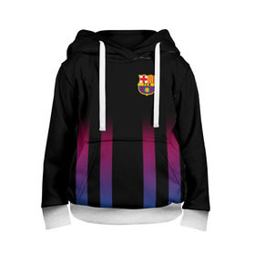 Детская толстовка 3D с принтом FC Barcelona Color Line в Курске, 100% полиэстер | двухслойный капюшон со шнурком для регулировки, мягкие манжеты на рукавах и по низу толстовки, спереди карман-кенгуру с мягким внутренним слоем | fc barcelona | fcb | барселона | спорт | спортивные | фк | футбол