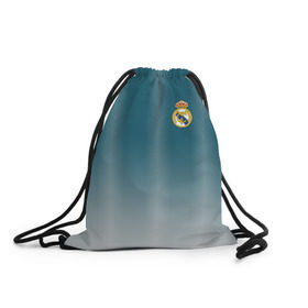 Рюкзак-мешок 3D с принтом Real Madrid 2018 Gradient в Курске, 100% полиэстер | плотность ткани — 200 г/м2, размер — 35 х 45 см; лямки — толстые шнурки, застежка на шнуровке, без карманов и подкладки | 