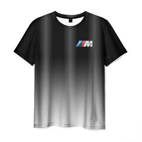 Мужская футболка 3D с принтом BMW 2018 Black Gradient в Курске, 100% полиэфир | прямой крой, круглый вырез горловины, длина до линии бедер | bmw | автомобильные | бмв | машины