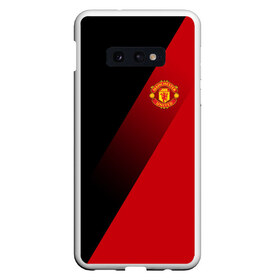 Чехол для Samsung S10E с принтом Manchester United Элита в Курске, Силикон | Область печати: задняя сторона чехла, без боковых панелей | fc | manchester united | манчестер юнайтед | спортивные | футбол