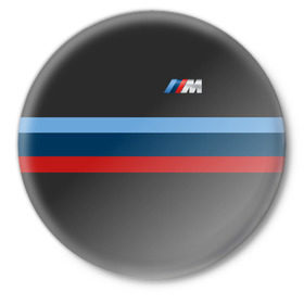 Значок с принтом BMW 2018 M Sport в Курске,  металл | круглая форма, металлическая застежка в виде булавки | bmw | автомобиль | автомобильные | бмв | машины