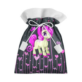 Подарочный 3D мешок с принтом Pony в Курске, 100% полиэстер | Размер: 29*39 см | pink | poni | pony | лошадка | лошадь | пони | розовый