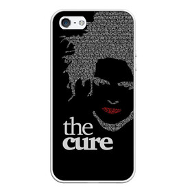 Чехол для iPhone 5/5S матовый с принтом The Cure в Курске, Силикон | Область печати: задняя сторона чехла, без боковых панелей | robert smith | rock band | the cure | uk | британия | роберт смит | рок группа